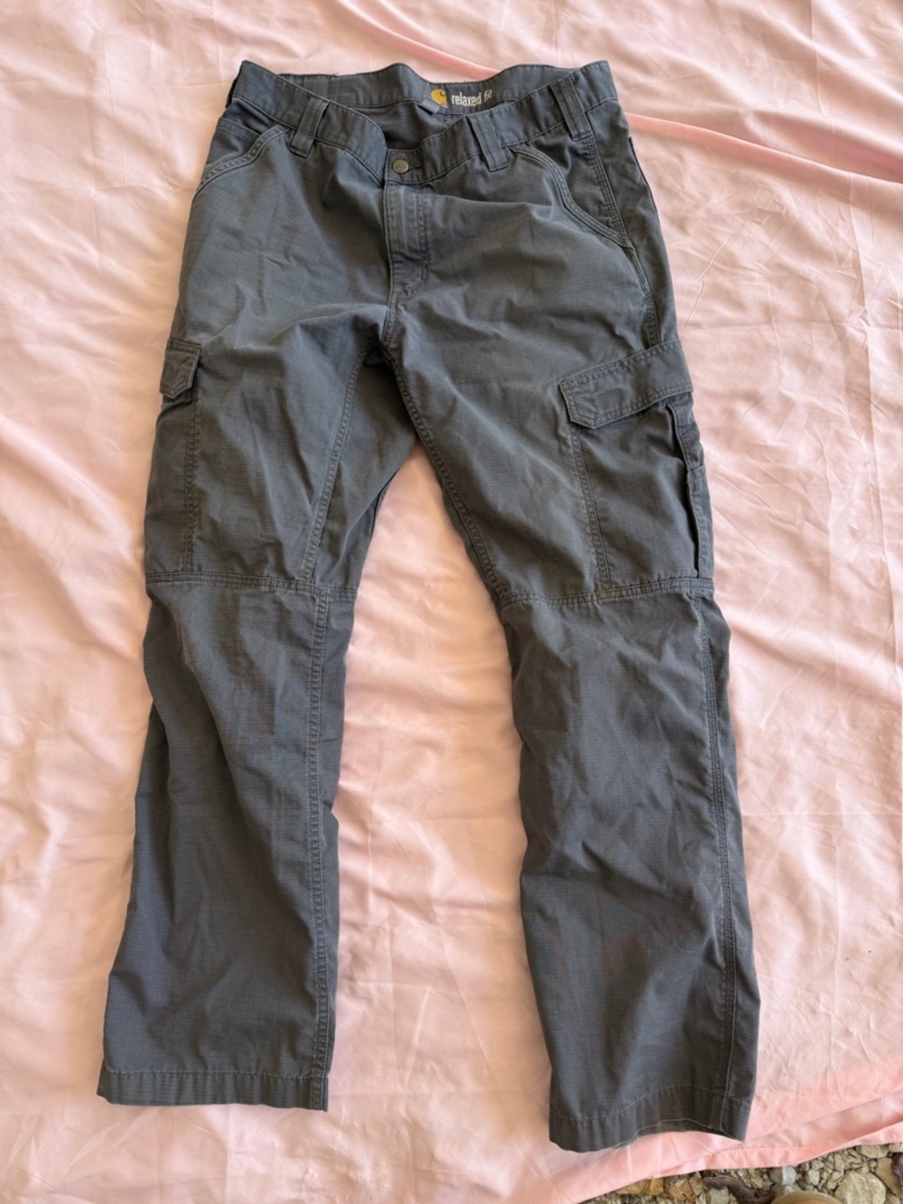 Carhartt Men's Dark Gray Cargo Work Pants
